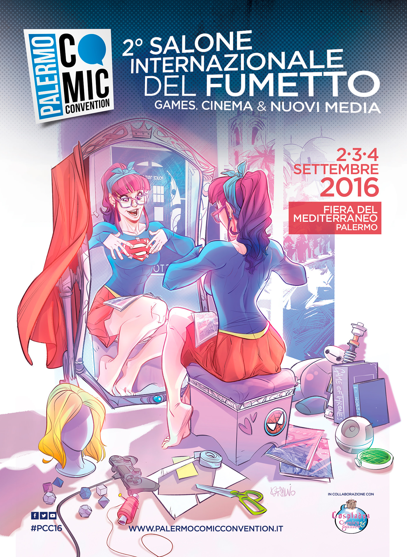 manifesto palermo comic convention